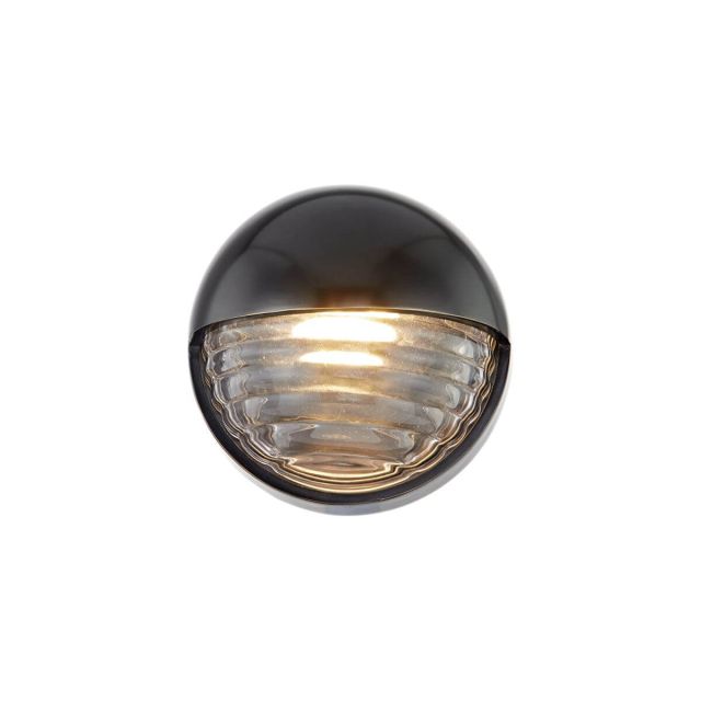 Alora Lighting WV330106UBCR Palais 6 inch LED Wall Sconce in Urban Bronze with Clear Ribbed Glass