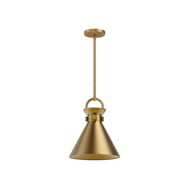 Alora Mood Emerson 1 Light 11 inch Pendant in Aged Gold PD412011AG
