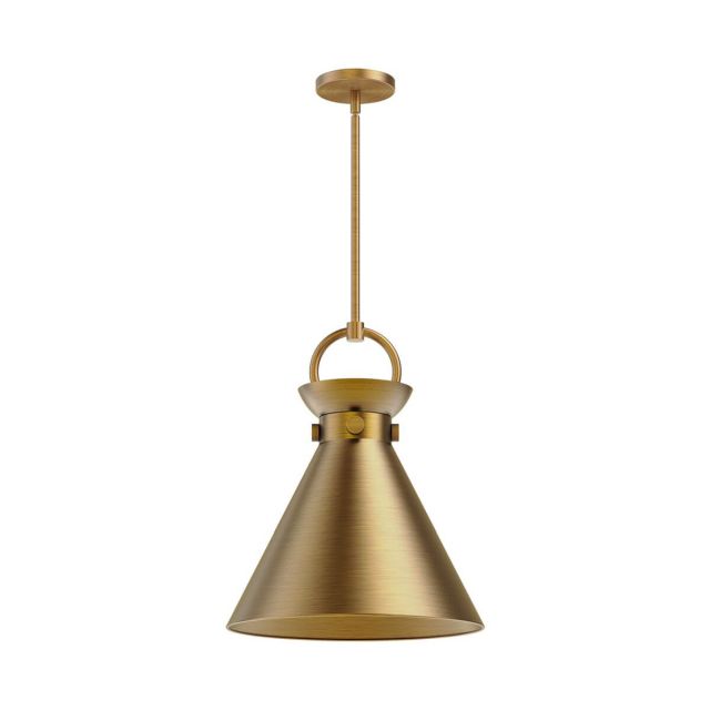 Alora Mood Emerson 1 Light 14 inch Pendant in Aged Gold PD412014AG