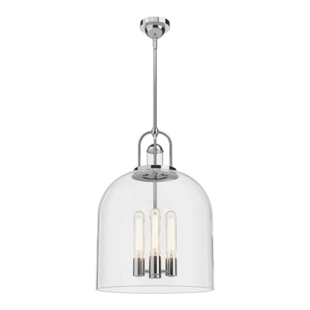Alora Mood Lancaster 4 Light 16 inch Pendant in Chrome with Clear Glass PD461104CH