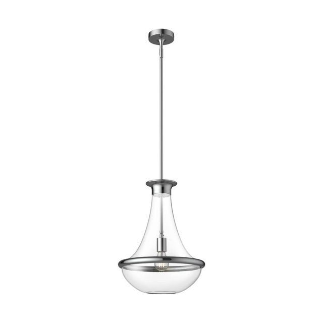 Alora Mood Marcel 1 Light 10 inch Pendant in Chrome with Clear Glass PD464014CH