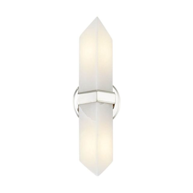 Alora Lighting Valencia 2 Light 15 inch Tall Wall Sconce in Polished Nickel WV334215PNAR