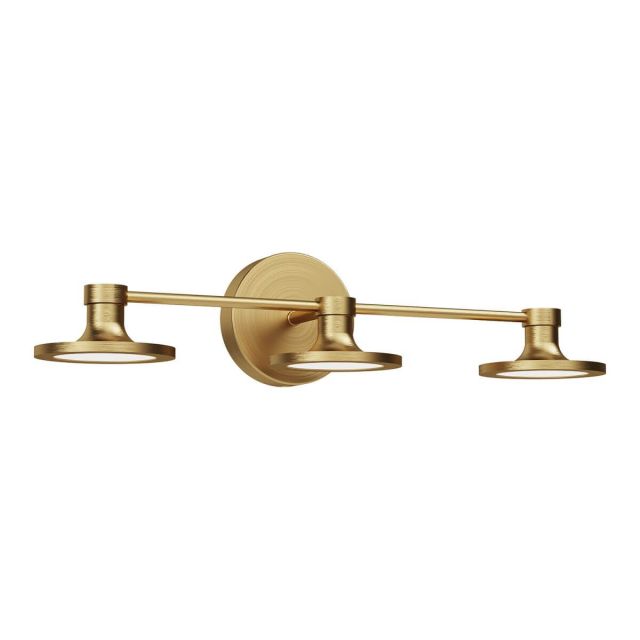 Alora Mood VL418021BG Issa 21 inch LED Bath Vanity Light in Brushed Gold with Frosted Acrylic Diffuser