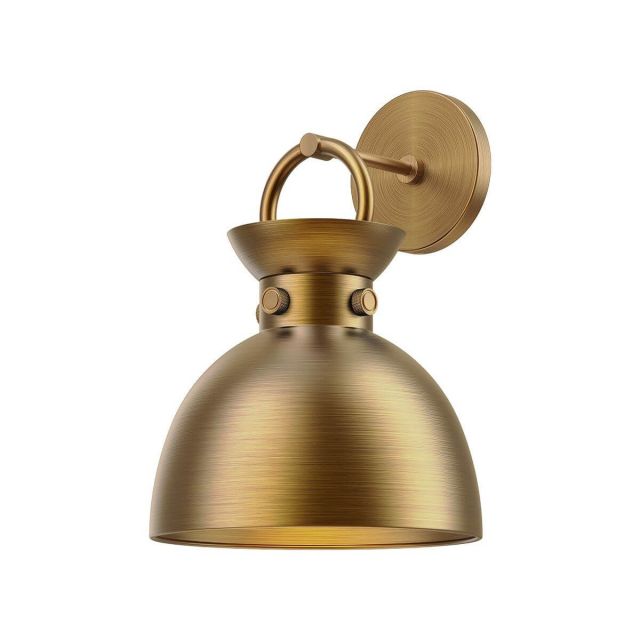 Alora Mood Waldo 1 Light 13 inch Tall Wall Sconce in Aged Gold WV411309AG