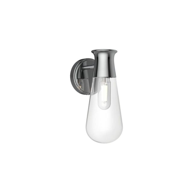 Alora Mood Marcel 1 Light 11 inch Tall Wall Sconce in Chrome with Clear Glass WV464001CH