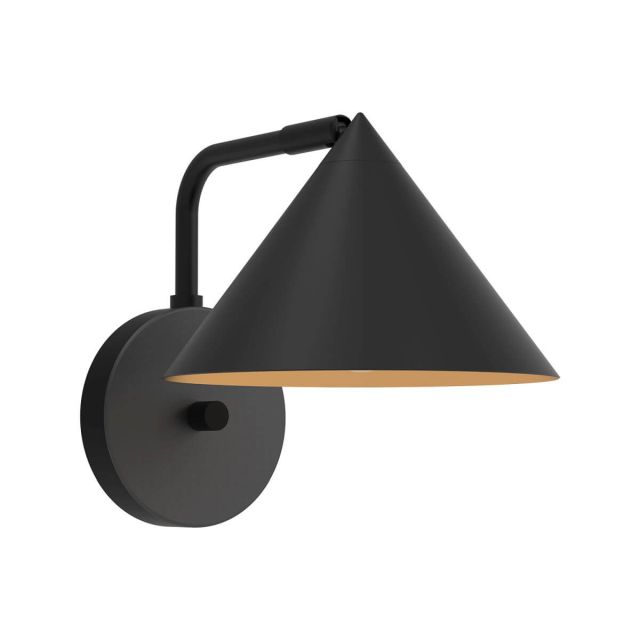 Alora Mood Remy 1 Light 8 inch Tall Wall Sconce in Matte Black WV485007MB