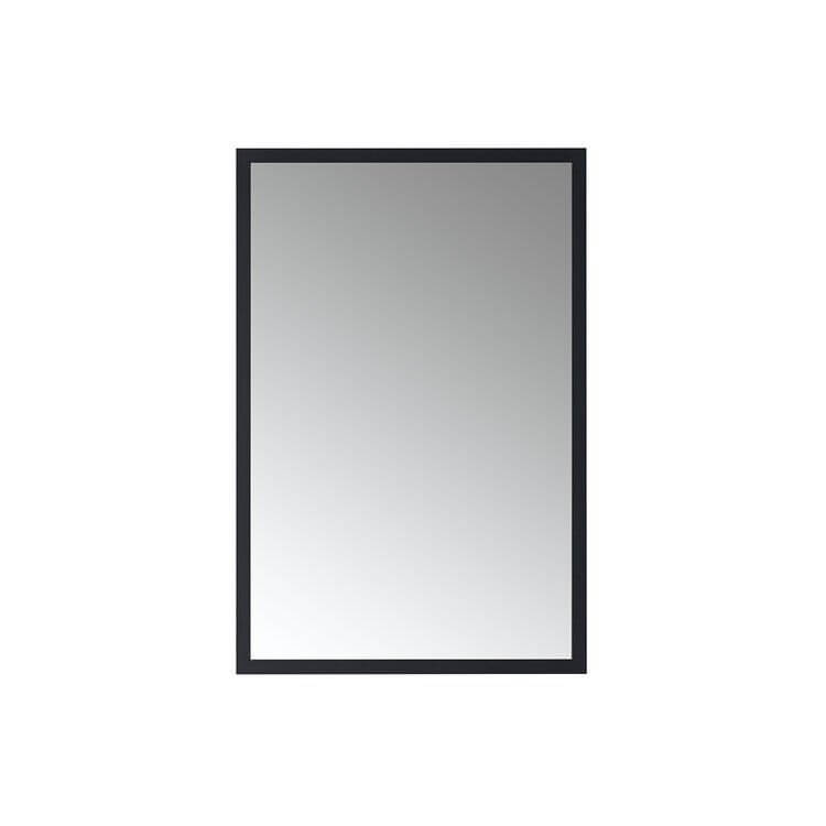 Arpella Designs Nuova 24 x 36 inch Framed Mirror in Black BFRM2436