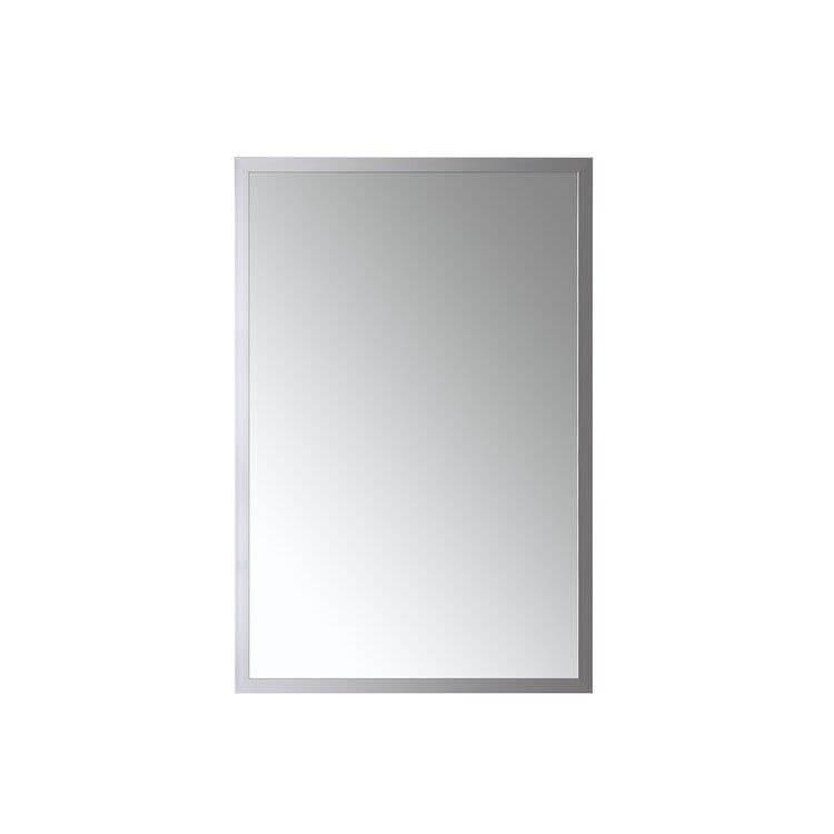 Arpella Designs Nuova 24 x 36 inch Framed Mirror in Chrome CHFRM2436