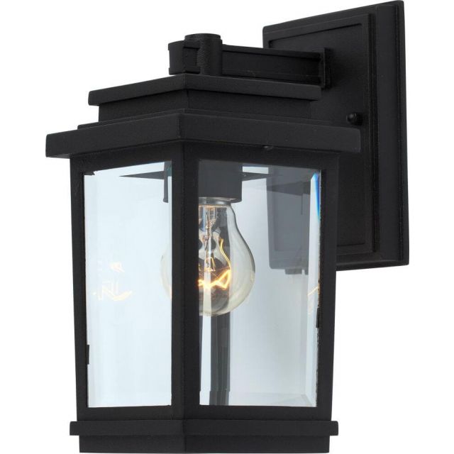 Artcraft Freemont 1 Light 10 Inch Tall Outdoor Wall Light In Black AC8190BK