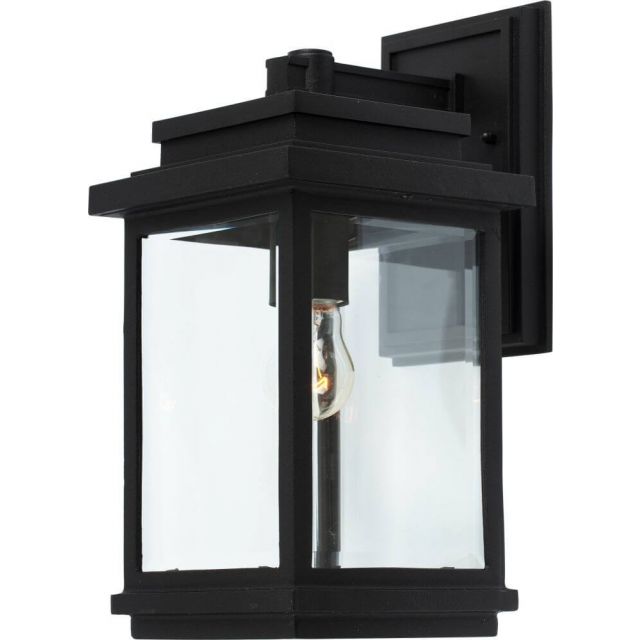 Artcraft Freemont 1 Light 14 Inch Tall Outdoor Wall Light In Black AC8290BK