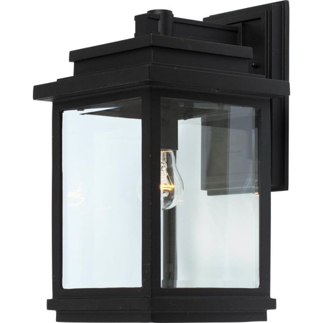 Artcraft Freemont 1 Light 16 Inch Tall Outdoor Wall Light In Black AC8390BK