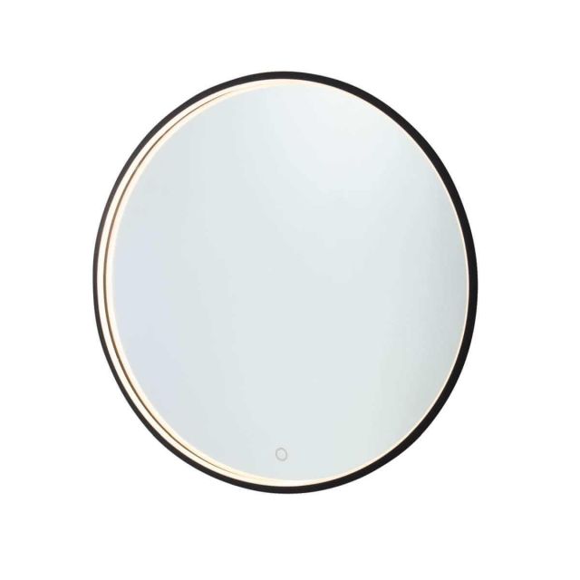 Artcraft AM319 Reflections 24 inch Round LED Mirror in Matte Black