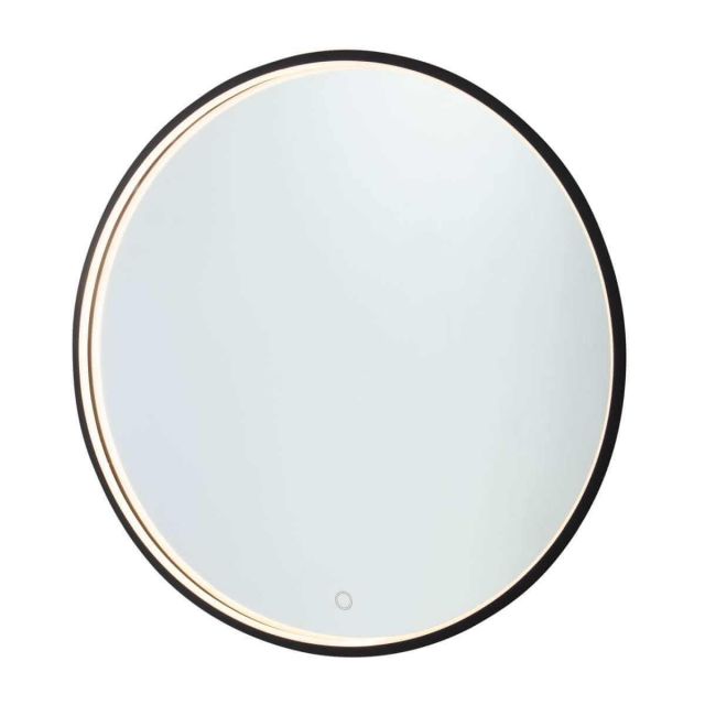 Artcraft Reflections 32 inch Round LED Mirror in Matte Black AM320