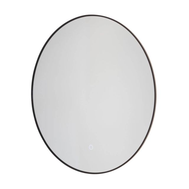 Artcraft Reflections 32 x 32 inch LED Circular Wall Mirror in Matte Black AM327