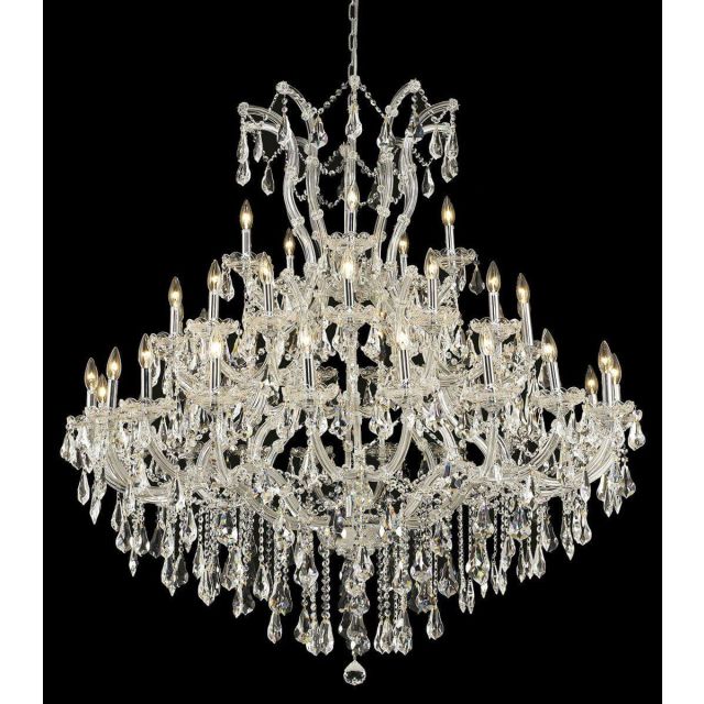 41 light Maria Theresa Chrome 52 inch Chandelier Clear Crystal