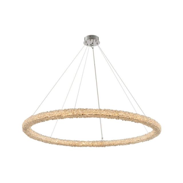 48 Inch LED Pendant in Polished Chrome with Crystal - CRYSTAL-8901