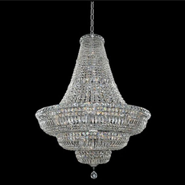 33 Light 36 inch Pendant in Chrome with Clear Crystal - CRYSTAL-9121
