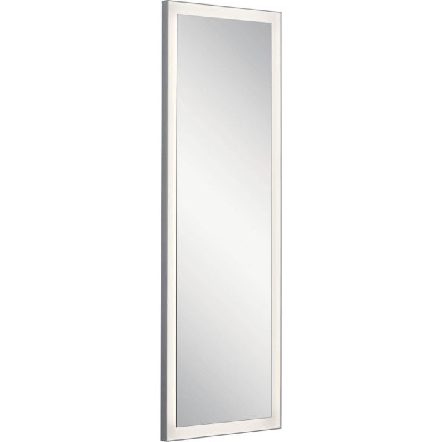 Elan 84174 Ryame 20 x 59 inch LED Mirror in Matte Silver with Frosted Acrylic