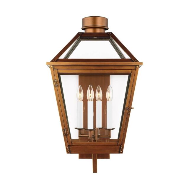 Visual Comfort Studio Chapman & Myers CO1364NCP Hyannis 4 Light 28 inch Tall Outdoor Wall Lantern in Natural Copper