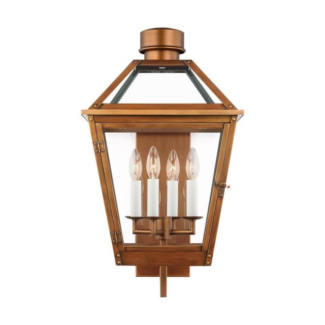 Visual Comfort Studio Chapman & Myers CO1374NCP Hyannis 4 Light 24 inch Tall Outdoor Wall Lantern in Natural Copper