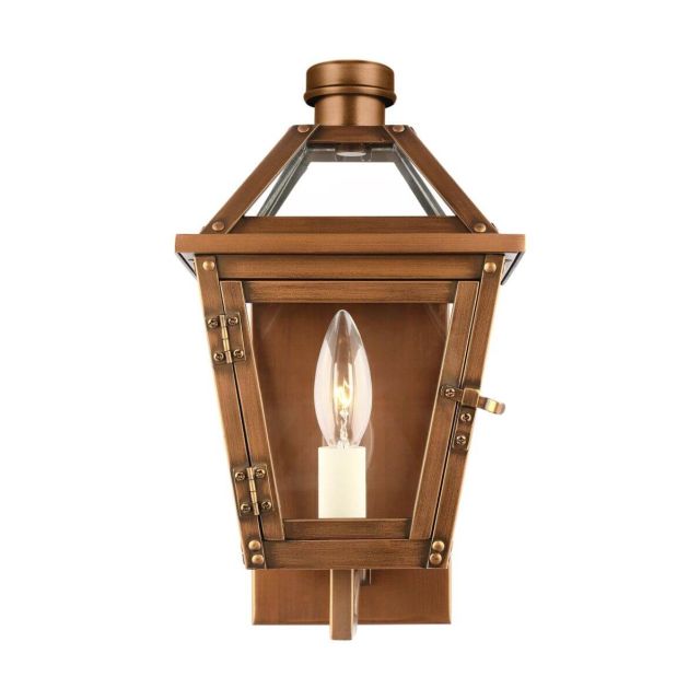 Visual Comfort Studio Chapman & Myers CO1401NCP Hyannis 1 Light 13 inch Tall Outdoor Wall Lantern in Natural Copper