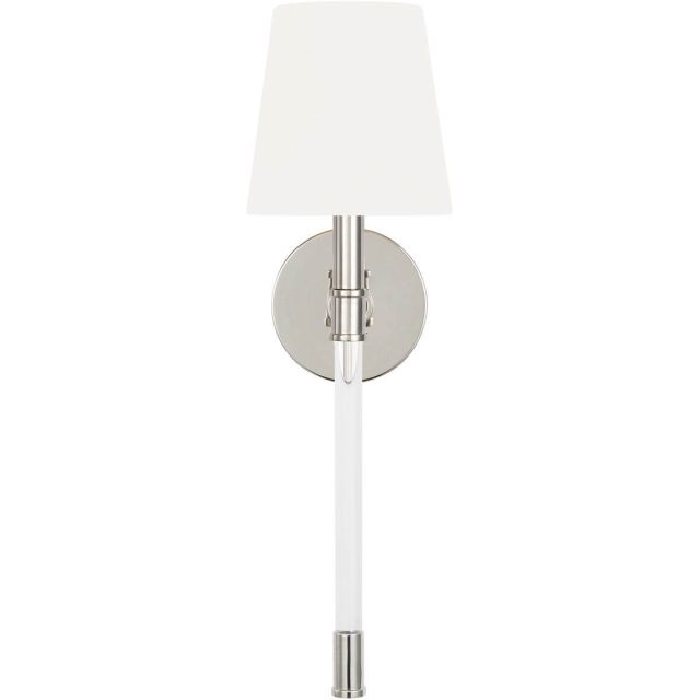Visual Comfort Studio Chapman & Myers CW1081PN Hanover 1 Light 19 inch Tall Wall Sconce in Polished Nickel