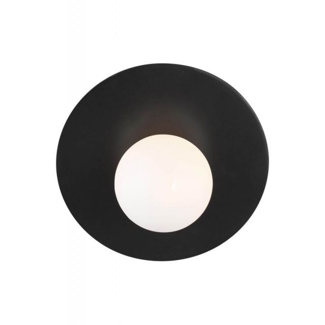 Visual Comfort Studio Kelly by Kelly Wearstler KW1041MBK Nodes 1 Light 8 Inch Tall Angled Wall Sconce in Midnight Black