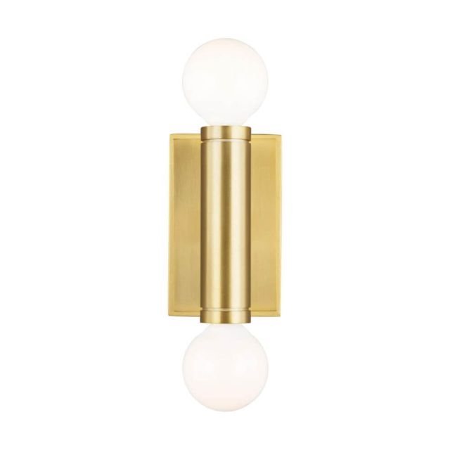 Visual Comfort Studio TOB by Thomas O'Brien TW1042BBS Beckham Modern 2 Light 5 inch Tall Wall Sconce in Burnished Brass