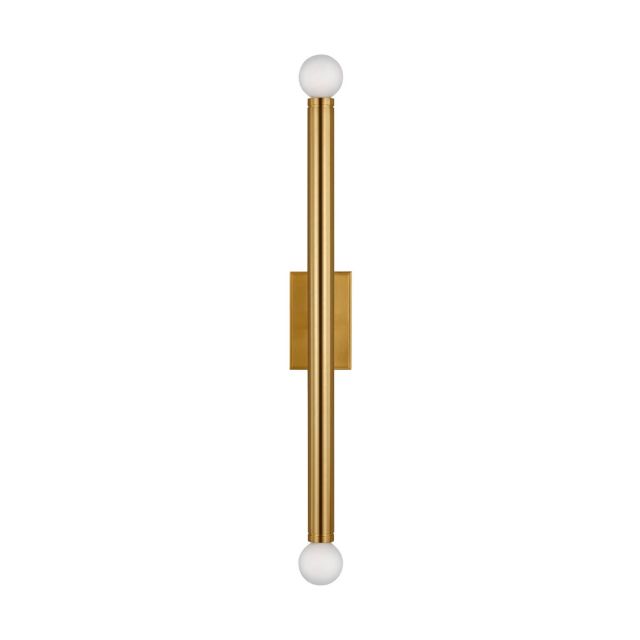 Visual Comfort Studio TOB by Thomas O'Brien TW1132BBS Beckham Modern 2 Light 20 inch Tall Wall Sconce in Burnished Brass