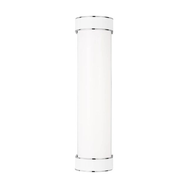 Visual Comfort Studio Kate Spade Monroe 18 inch Tall LED Vanity Light in Polished Nickel-Gloss White KSW1061PNGW