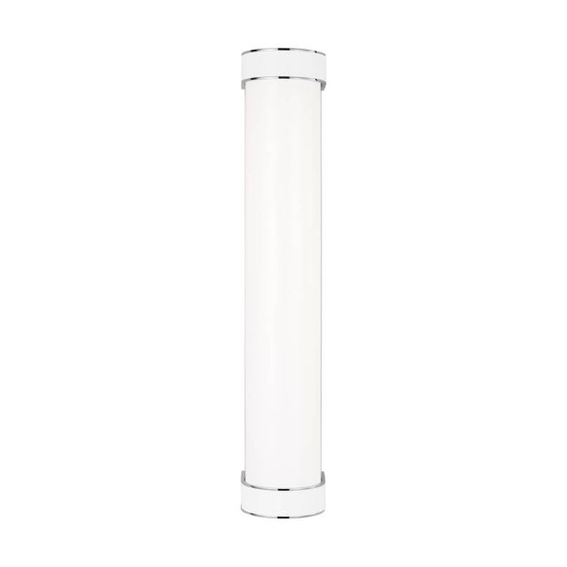 Visual Comfort Studio Kate Spade Monroe 24 inch Tall LED Vanity Light in Polished Nickel-Gloss White KSW1071PNGW