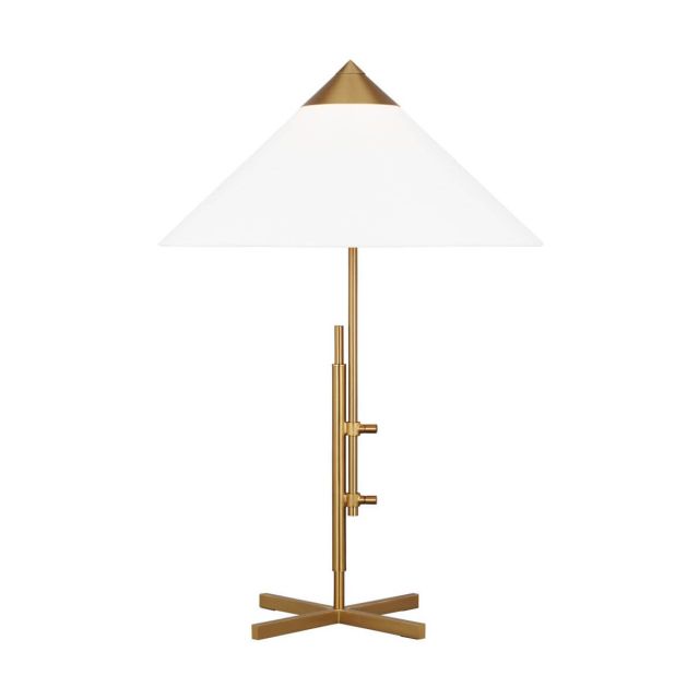 Visual Comfort Studio Kelly by Kelly Wearstler Franklin 1 Light 30 inch Tall Table Lamp in Burnished Brass KT1281BBS1