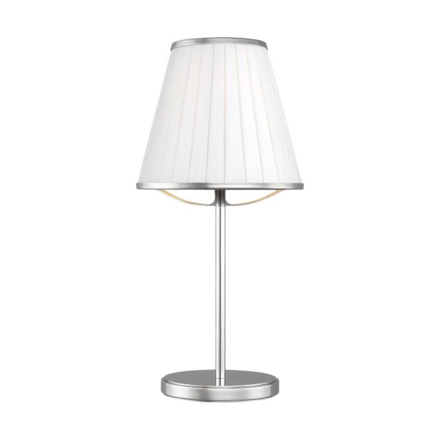 Visual Comfort Studio Lauren Ralph Lauren LT1131PN1 Esther 1 Light 17 inch Tall LED Table Lamp in Polished Nickel