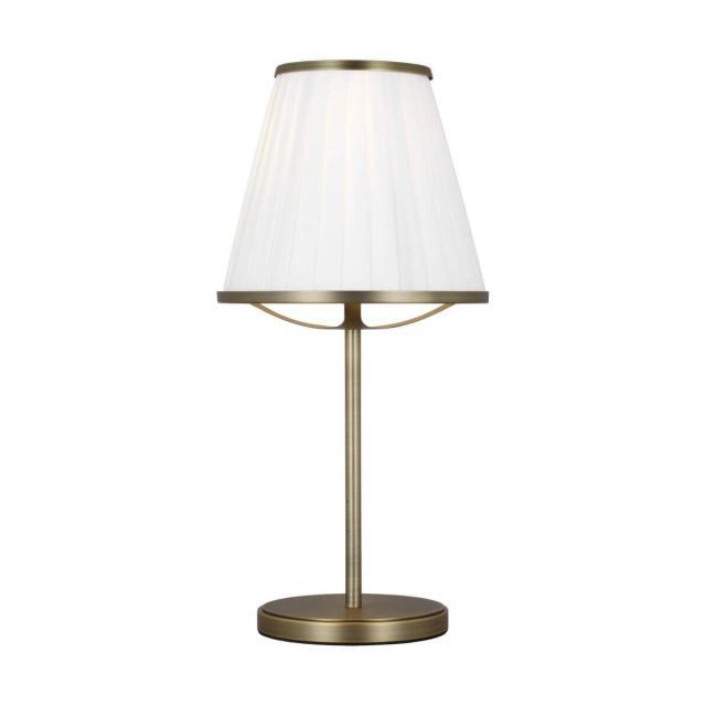 Visual Comfort Studio Lauren Ralph Lauren LT1131TWB1 Esther 1 Light 17 inch Tall LED Table Lamp in Time Worn Brass