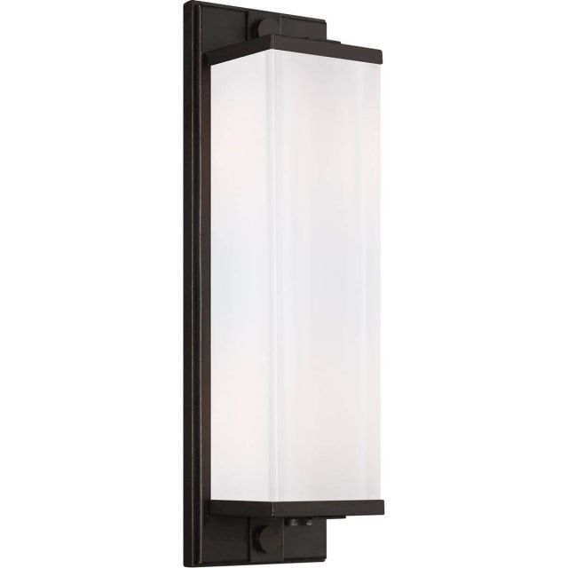 Visual Comfort Studio TOB by Thomas O'Brien TV1222AI Logan 2 Light 17 Inch Tall Wall Sconce in Aged Iron with White Pressed Glass