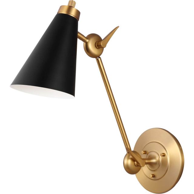 Visual Comfort Studio TOB by Thomas O'Brien TW1071BBS Signoret 1 Light 19 inch Tall Library Sconce in Burnished Brass