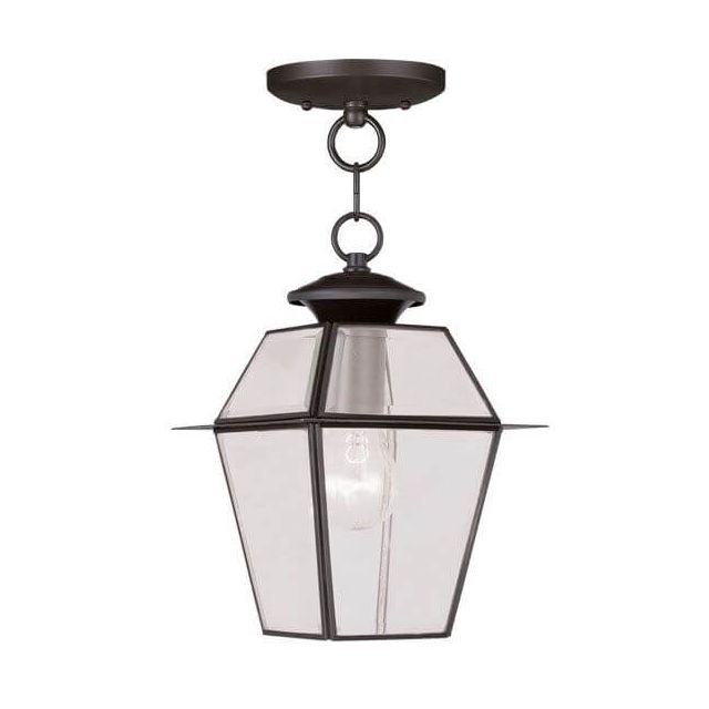 8 inch 1 Light Bronze Outdoor Chain Lantern - 100571