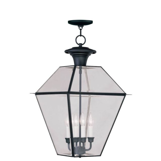 15 inch 4 Light Black Outdoor Chain Lantern - 100710