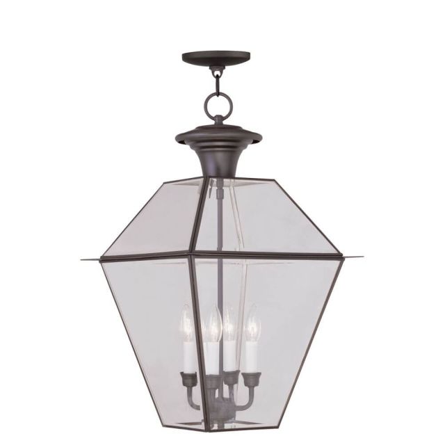 15 inch 4 Light Bronze Outdoor Chain Lantern - 100711