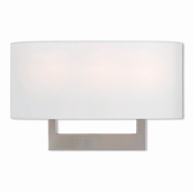 10 inch Tall 3 Light Brushed Nickel ADA Wall Sconce - 101207