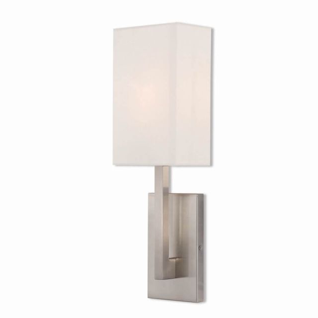 20 inch Tall 1 Light Brushed Nickel ADA Wall Sconce - 101213
