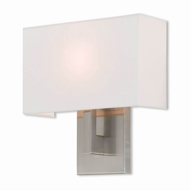 12 inch Tall 1 Light Brushed Nickel ADA Wall Sconce - 101214