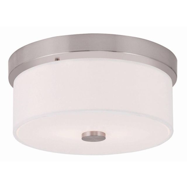 2 Light Brushed Nickel 11 inch Ceiling Mount - 101833