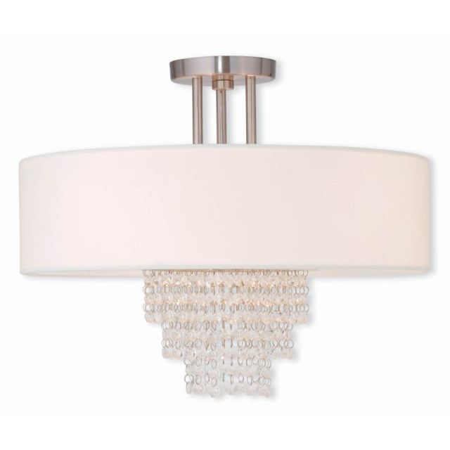 4 Light Brushed Nickel 18 inch Ceiling Mount - 101942