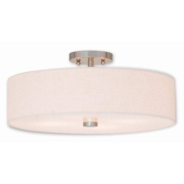 4 Light Brushed Nickel 18 inch Ceiling Mount - 102141