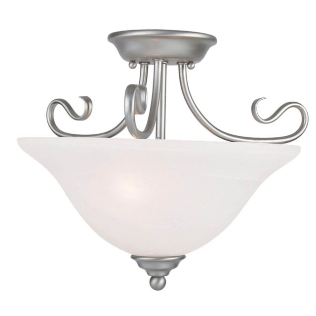 2 Light Brushed Nickel 16 inch Ceiling Mount - 102236
