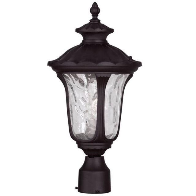 19 inch Tall 1 Light Bronze Outdoor Post Lantern - 102665
