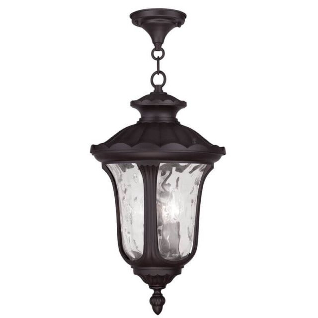 11 inch 3 Light Bronze Chain Lantern - 102674