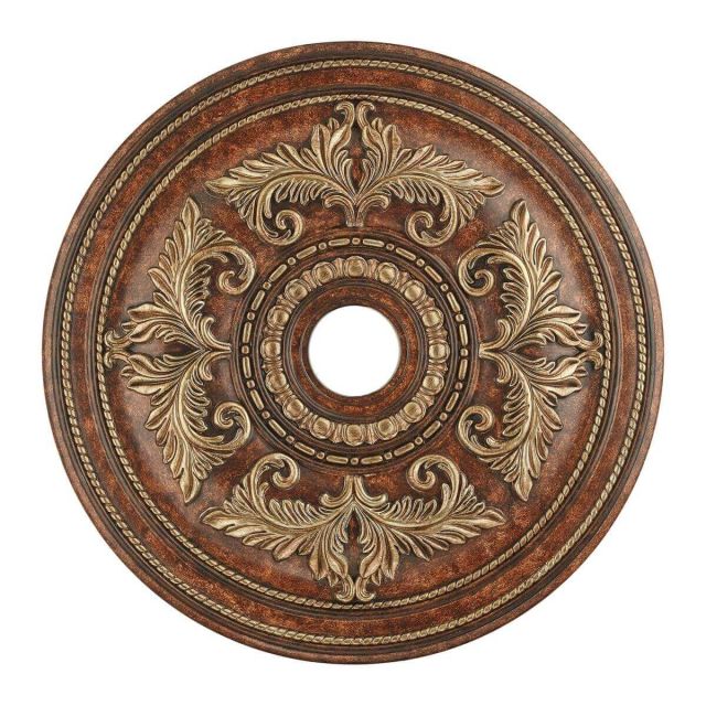 31 X 2 inch Ceiling Medallions In Verona Bronze-Aged Gold Leaf Accents - 102767