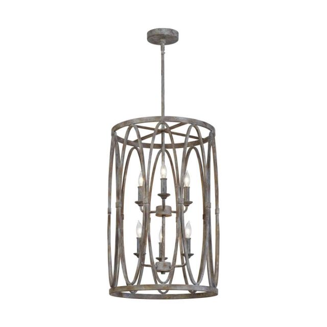 6 light Transitional Multi Tier 16 inch Chandelier in Rustic finish - 116202